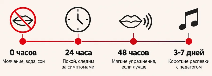 Программа восстановления голоса после пения по дням